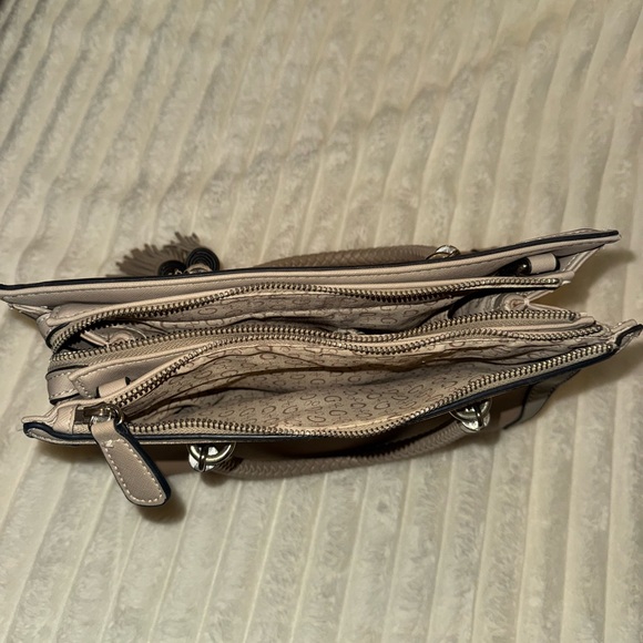 Guess Beige Handbag with Tassel Accents - Picture 8 of 8